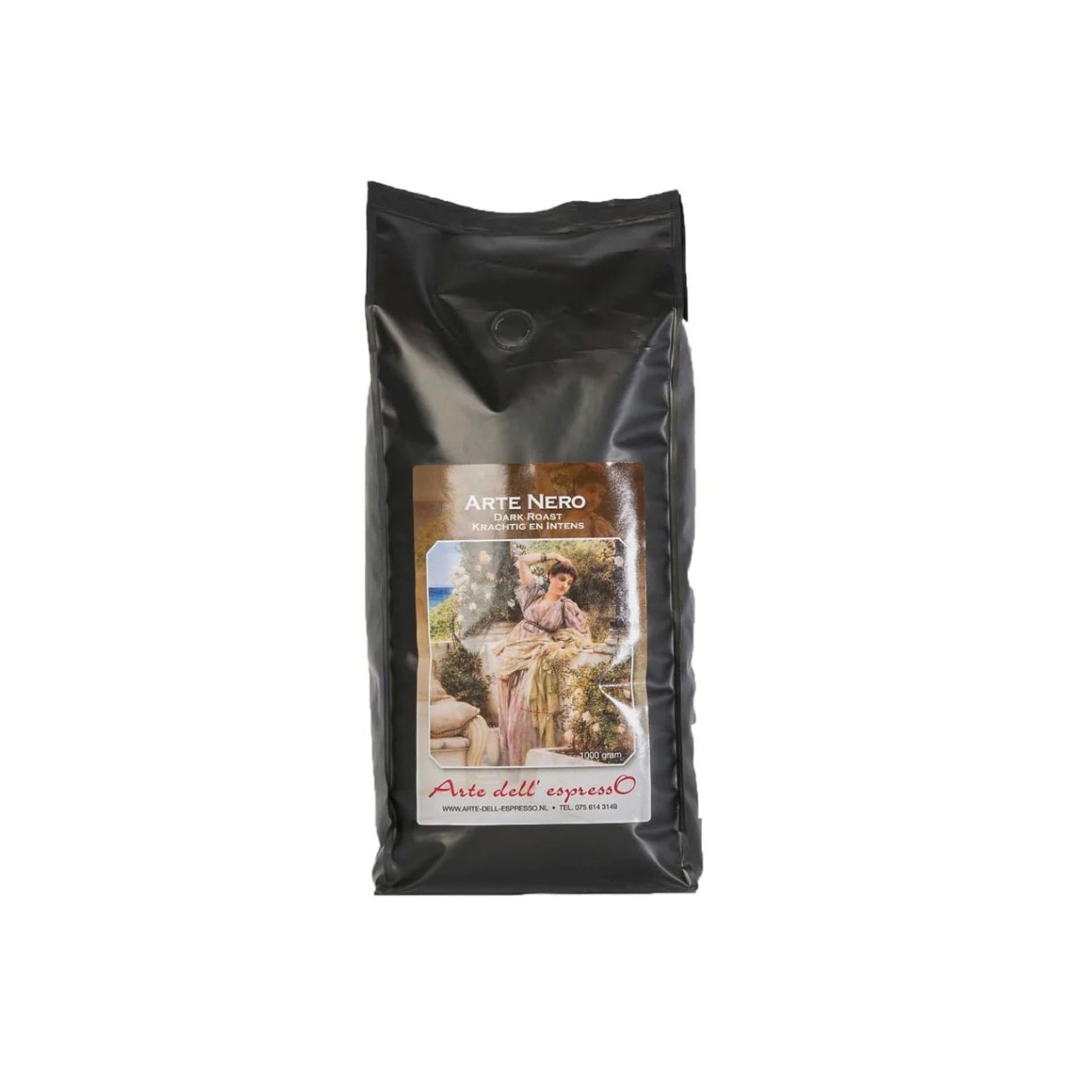 Arte Nero arabica koffiebonen private label medium/dark roast Arte dell' espressO in zwarte koffieverpakking 6096524288271