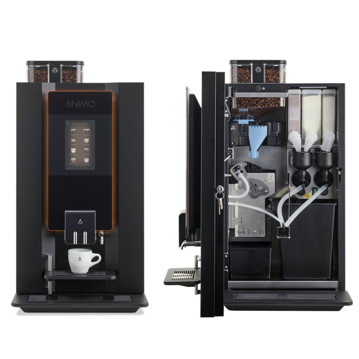 Animo OptiBean X13 koffiemachine - complete koffieoplossing met melk, cacao en suikeropties