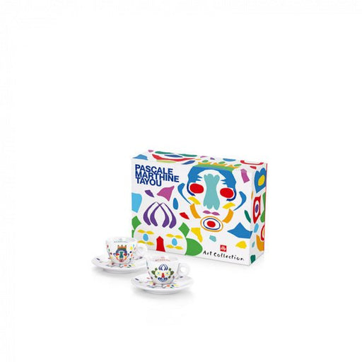 Pascale Marthine Tayou - 2 espresso kop - en - schotelsilly servies