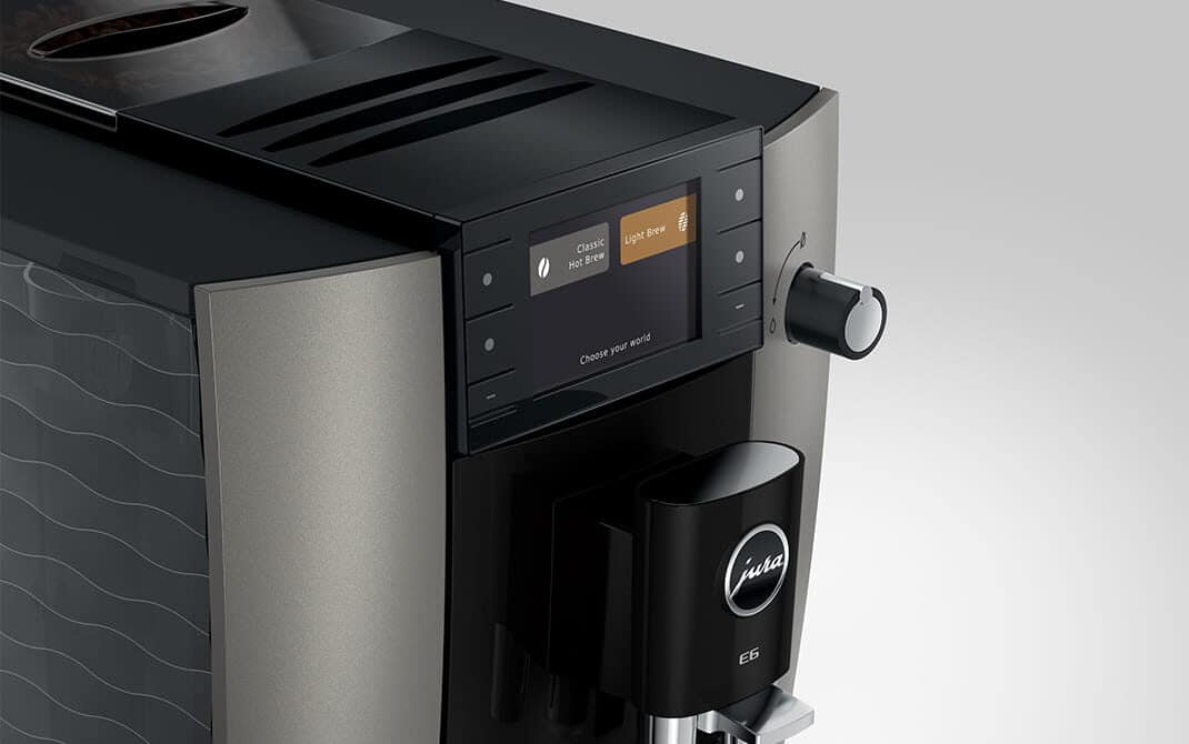Light Brew kiezen in de koffiewerelden op het display van de JURA E6