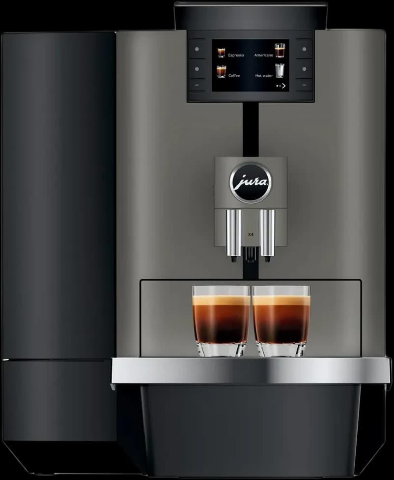 JURA X4 Dark Inox (EB) koffiemachine, vooraanzicht