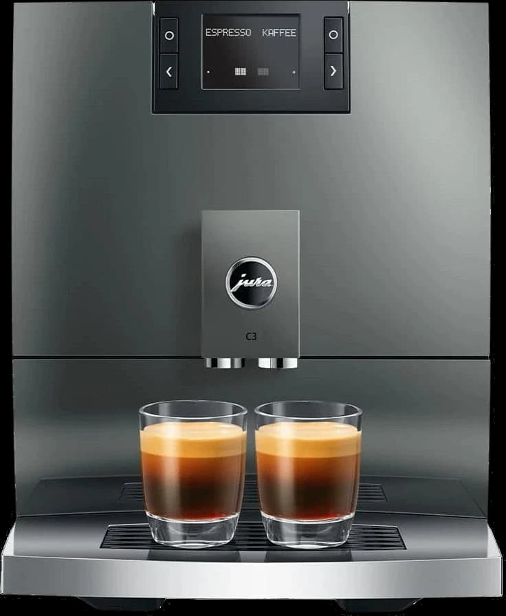 JURA C3 Piano Inox (EA) koffiemachine, vooraanzicht