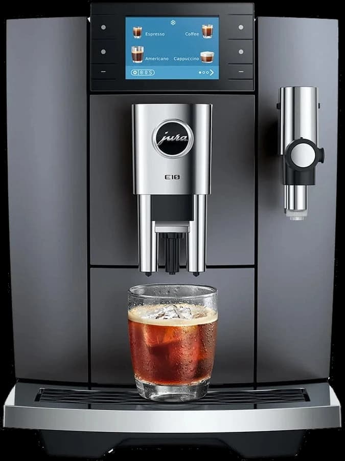 JURA E10 Onyx Grey (EA) koffiemachine, vooraanzicht