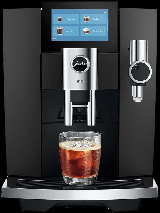 JURA S10 Obsidian Black (EA) koffiemachine, vooraanzicht