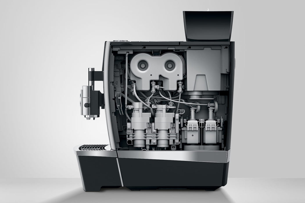 JURA GIGA X3 Aluminium professionele koffiemachine, vooraanzicht — fabrikantbeeld 7