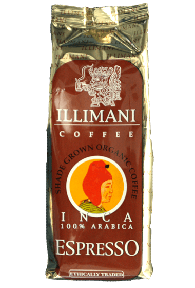Zak Illimani Inca biologische espressobonen uit Bolivia — fabrikantbeeld