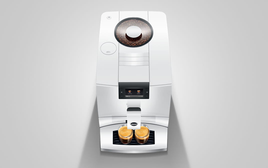 JURA C9 Piano White compacte volautomaat voor thuis, vooraanzicht — productkenmerk 7