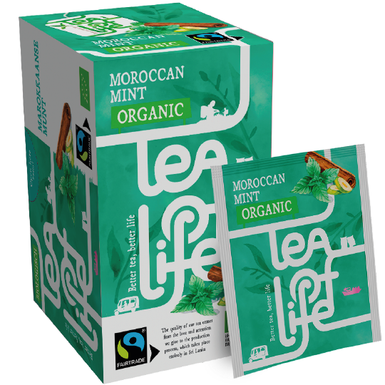 Doos Tea of Life Mint / Kruiden biologische thee, 25 zakjes — fabrikantbeeld