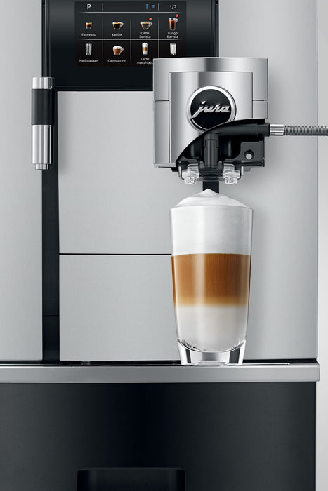 JURA GIGA X3 Aluminium professionele koffiemachine, vooraanzicht — fabrikantbeeld 12