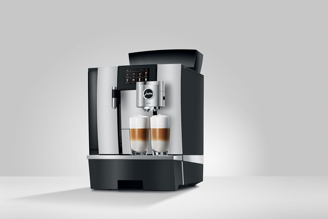 JURA GIGA X3 Aluminium professionele koffiemachine, vooraanzicht — fabrikantbeeld 15