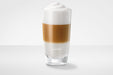 Hoog JURA latte macchiato glas met gescheiden lagen melk en espresso — fabrikantbeeld 2