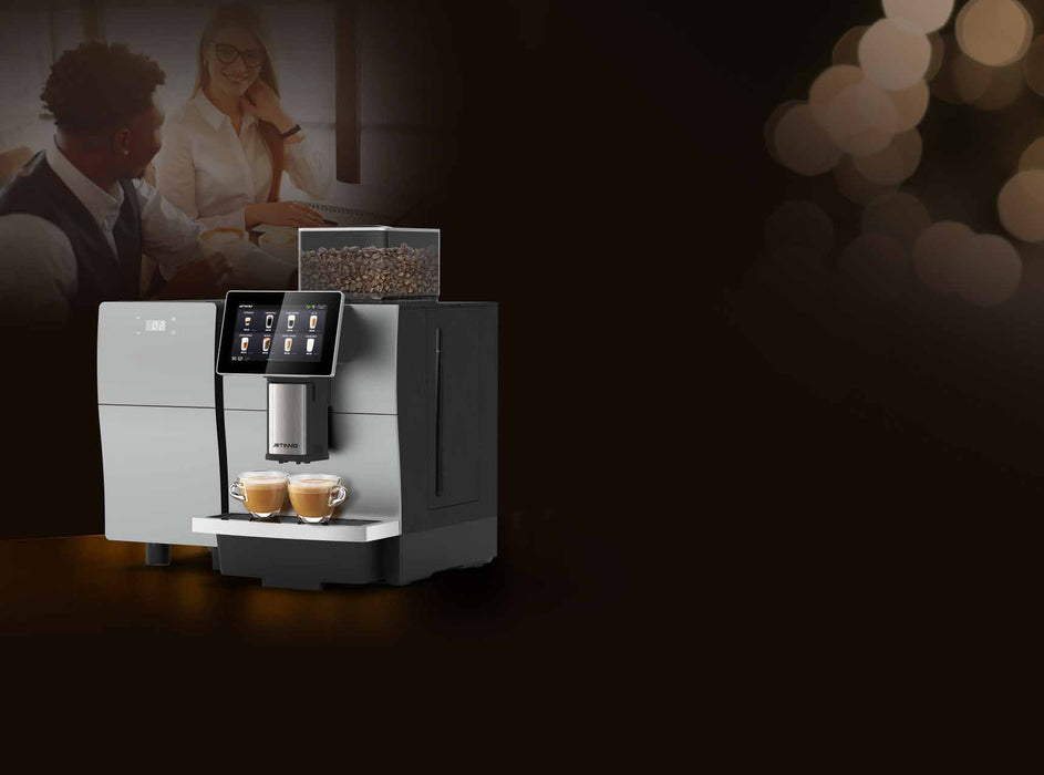 Jetinno JL30 zakelijke koffiemachine met touchscreen, vooraanzicht — fabrikantbeeld 2