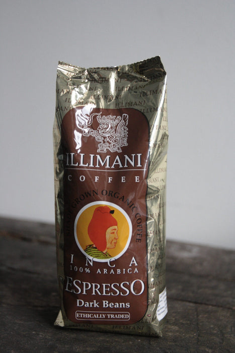 Zak Illimani Inca Dark biologische espressobonen uit Bolivia — fabrikantbeeld