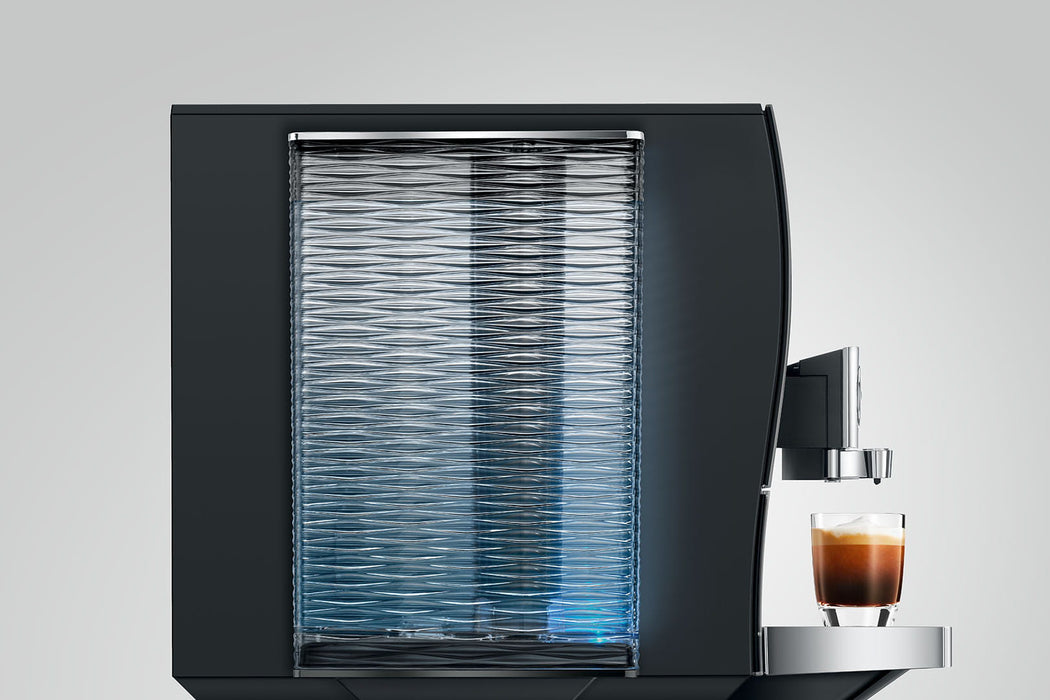 JURA Z10 Diamond Black premium volautomaat, vooraanzicht met touchscreen — fabrikantbeeld 19