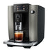JURA E6 Dark Inox espressomachine voor thuis, vooraanzicht — fabrikantbeeld 17