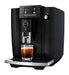 JURA E6 Piano Black espressomachine voor thuis, vooraanzicht — fabrikantbeeld 17
