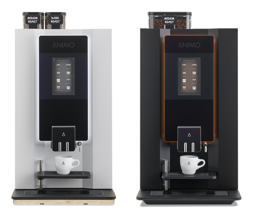 Animo OptiBean X10 zakelijke bonenautomaat met touchscreen, vooraanzicht — fabrikantbeeld 4