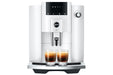 JURA E4 Piano White espressomachine voor thuis, vooraanzicht — fabrikantbeeld