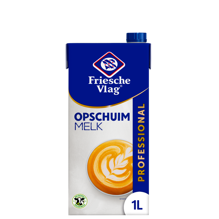 Pak Friesche Vlag Lang Lekker opschuimmelk van 1 liter — fabrikantbeeld