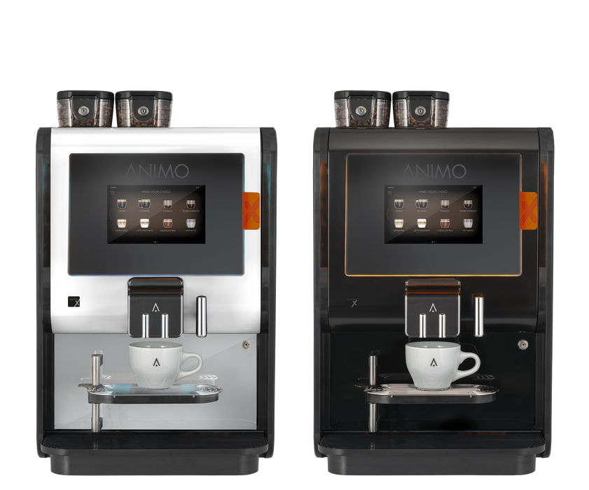 Animo OptiMe X 11 zakelijke koffiemachine met touchscreen, vooraanzicht — fabrikantbeeld 2