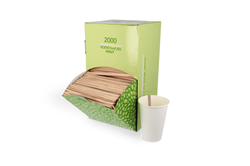 Roerstaafjes 14cm van 100% FSC®-gecertificeerd hout