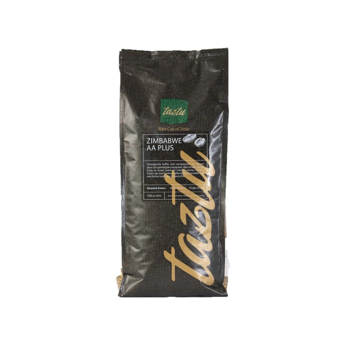Taztu Zimbabwe AA Plus arabica koffiebonen medium roast in donkere zak verpakt Arte dell' espressO 6096528571553