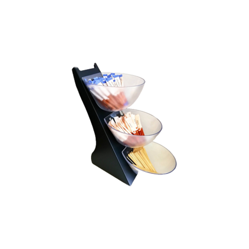 Buffetstandaard 3 Etages Zwart - Black Friday Deal 2025