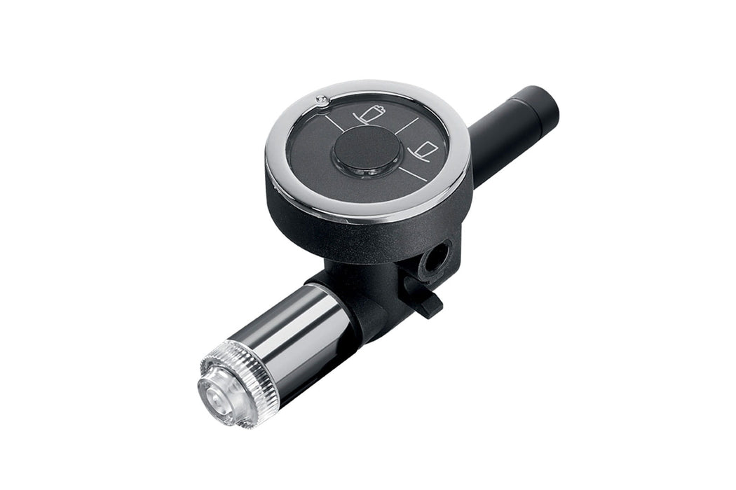 JURA Profi Cappuccinatore Gen 1 in zwart met zilveren ring — fabrikantbeeld