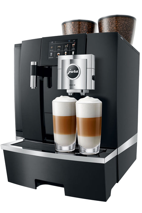 JURA GIGA X8 Aluminium professionele koffiemachine, vooraanzicht — fabrikantbeeld 13