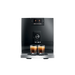 jura c9 piano black vooraanzicht met dubbele espresso