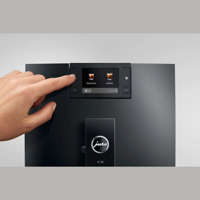 jura c9 piano black bediening voorgedaan