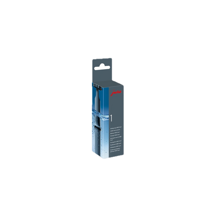 JURA Verlengstuk CLARIS Smart Z-serie in blauwe verpakking met hangkaartje, productafbeelding op witte achtergrond | Arte dell' espressO