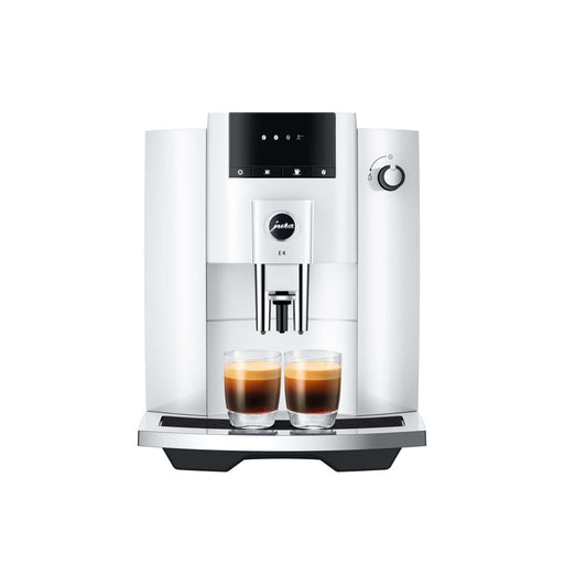 JURA E4 Piano White (EA) + VoordeelBundel € 80jura koffiemachine voordeelbundel