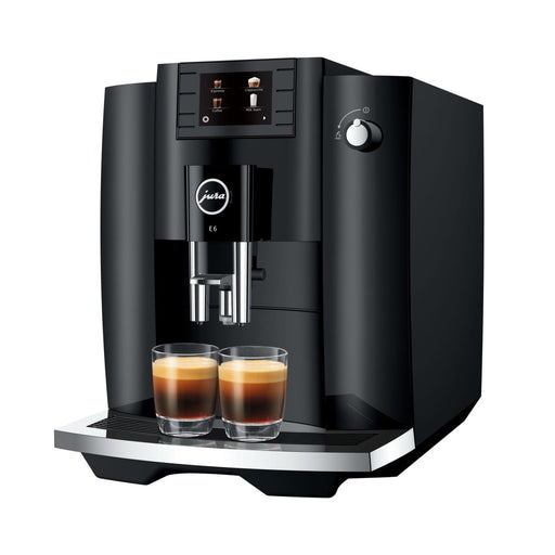 JURA E6 Piano Black koffievolautomaat met Easy Cappuccino systeem en complete bundel