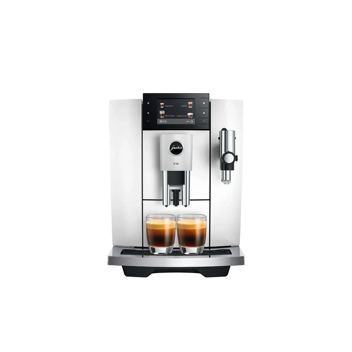 jura e8 piano white ed vooraanzicht