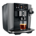 jura j10 diamond onyx ea met kopje koffie op kopjes plateau