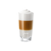 JURA Latte Macchiato glas met gescheiden lagen melk en espresso op wit, perfect voor koffie | Arte dell' espressO