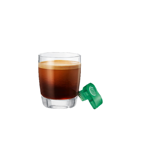 JURA Payment Connect groen kassasysteem naast glas espresso | Arte dell' espressO