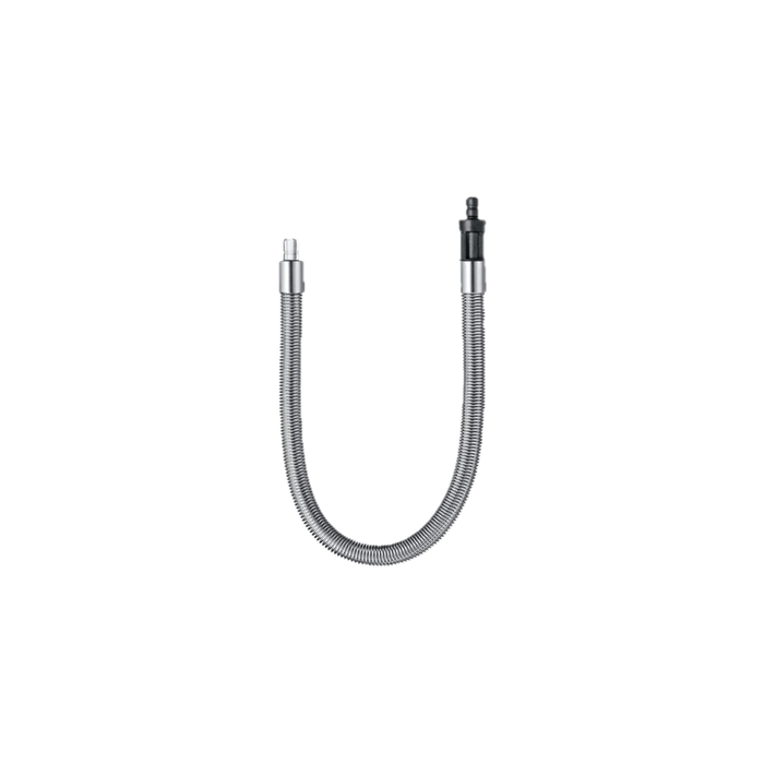 JURA melkslang HP2 met roestvrijstalen ommanteling, gekromd design, metallic afwerking | Arte dell' espressO