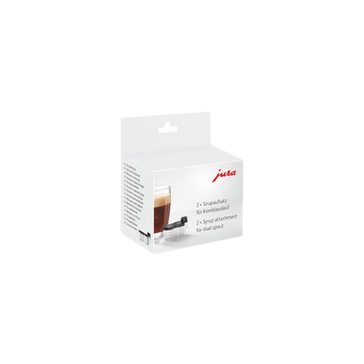 JURA Siroopopzetstuk voor combi-uitloop set van 2 stuks zwart accessoire verpakking | Arte dell' espressO