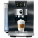 JURA Z10 Aluminium Dark Inox Signature Line EA volautomatische koffiemachine met touchdisplay, dubbele koffie- en melkschenktuit, verlicht waterreservoir en bereiding van latte macchiato