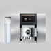 jura z10 aluminium white eb close up met coffee timer