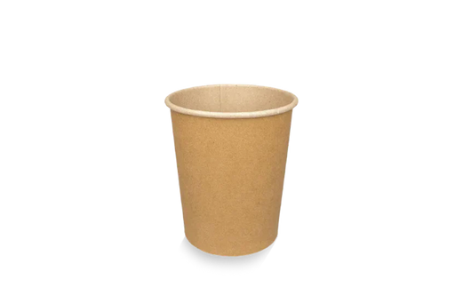 Kartonnen koffiebeker 230cc kraft - doos van 1000 stuks, geschikt voor cappuccino.
