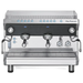 La Pavoni Geniale V/2 espressomachine met twee zetgroepen en LCD-display in roestvrijstalen afwerking