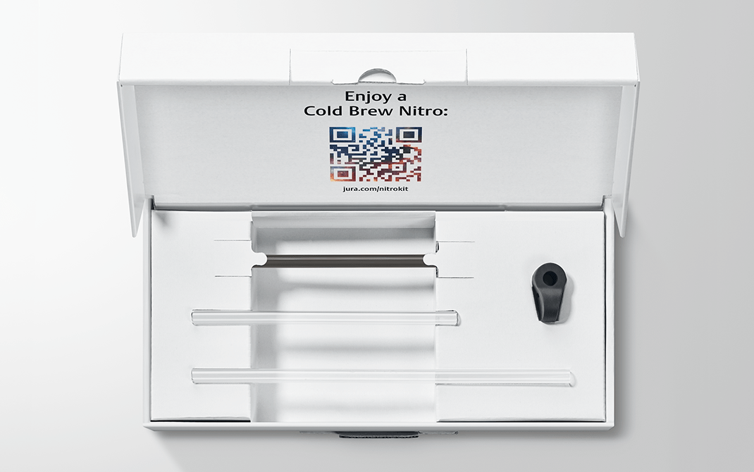 JURA Cold Brew Nitro Kit geopende verpakking met inhoud