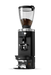 PuqPress M3 automatische koffiestamper geïntegreerd met Mahlkönig E65S molen, zwart design met digitale display