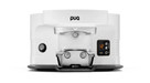 PuqPress M5 automatische koffiestamper met digitaal display voor Mahlkönig E80 in witte afwerking