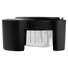 Zwarte PuqPress Navigator koffiemolen met naaldconfiguratie voor gelijkmatige koffiedistributie