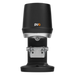 Zwarte PuqPress Q1 automatische koffie stamper met zilveren details