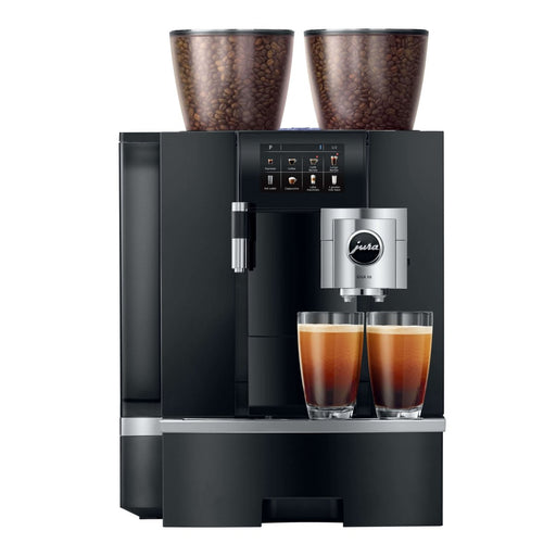 JURA GIGA X8c professionele koffiemachine voor zakelijk gebruik met dubbele molens en touchscreen voor 200 kopjes per dag